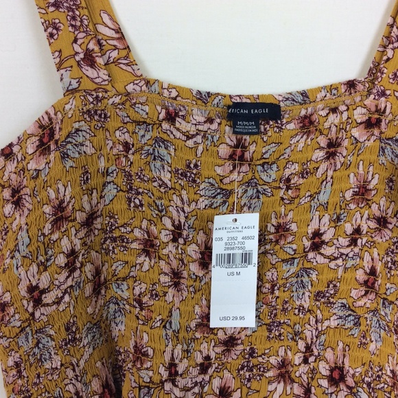 American Eagle Women's Halter Flower Pattern Tank - Picture 2 of 5